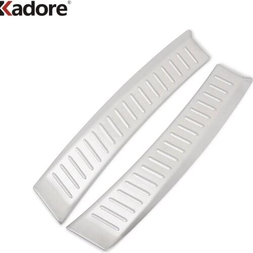 Inner Rear Trunk Bumper Cover Trim For Mazda CX5 CX-5 2012 2013 2014 2015 Stainless Steel Tailgate Sill Plate Car Accessories