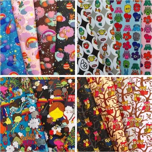 Polyester/PVC coated Waterproof Fabric for bag,handmaking - Cartoon, animal collection (G01)