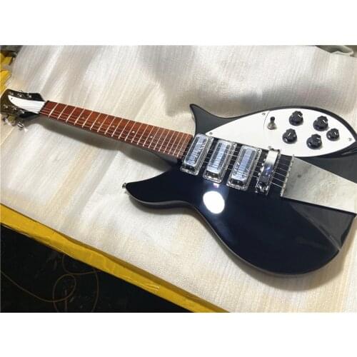 High quality 325 electric guitar with black fixed bridge can be customized for free shipping