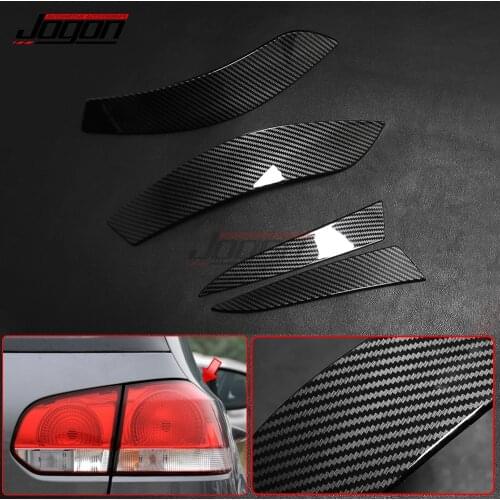 Car Tail Light Rear Taillight Lamp Eyelid Eyebrow Trim Cover Sticker For Volkswagen VW GOLF 6 MK6 VI GTI R 2008 2009 2010-2013