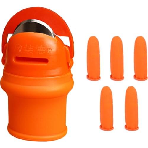 Thumb Knife Finger Protector Metal Fingernail Vegetable Harvesting Knife Plant Blade Scissors Cutting Rings Garden Gloves