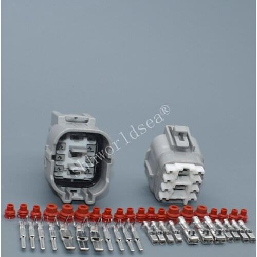 Shhworldsea 11 Pin Automobile Waterproof Wiring Plug Electric Harness Male Female Grey Connector Terminal Seal Rudder 6189-0375