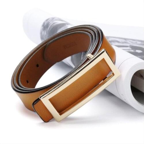 2020 Fashion Smooth Buckle Women Belts Korean Version of The Sweet Female Models High Quality Leather Belts
