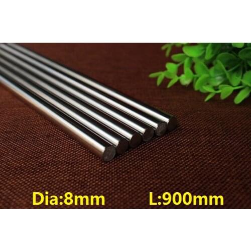 30pcs/lot 8mm linear shaft 900mm long 8x900mm hardened linear shaft chromed plated linear shaft CNC router 3D printer parts