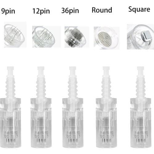Micro Agujas para Dermapen Agujas de repuesto puntas cartucho Slot tornillo Regular para coche Derma Electric microneedling pen