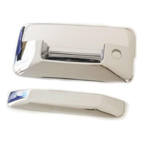 Chrome Styling Chrome Tailgate Door Handle Cover with Keyhole for 2014-2018 Chevy Silverado/GMC Sierra 1500 2500HD 3500HD