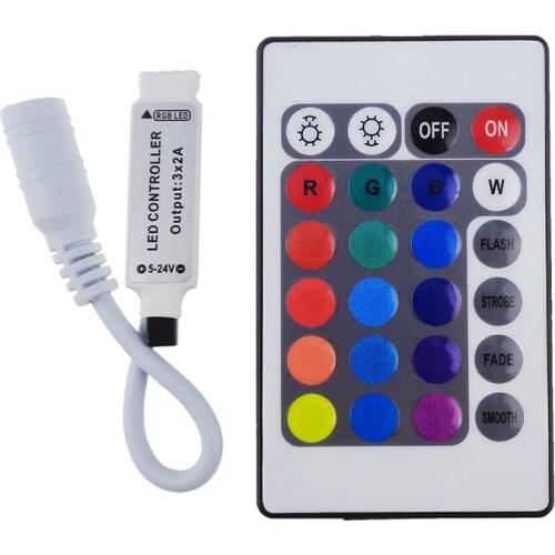 12V 24Key LED Controller RGB IR Remote controller for 5050/3528/5730/5630/3014 RGB LED Strip Light 24 Key RGB Remote 1pcs/LOT