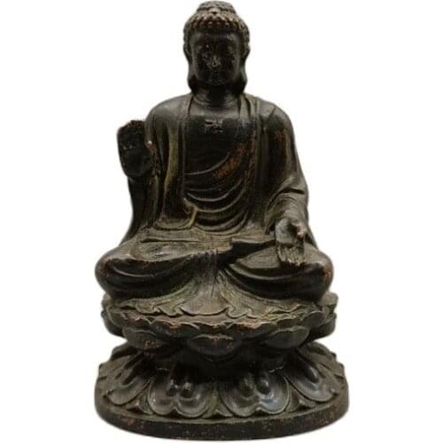 Chinese Tibet Buddha Bronze statue Buddha of Nepal Old Copper Statue