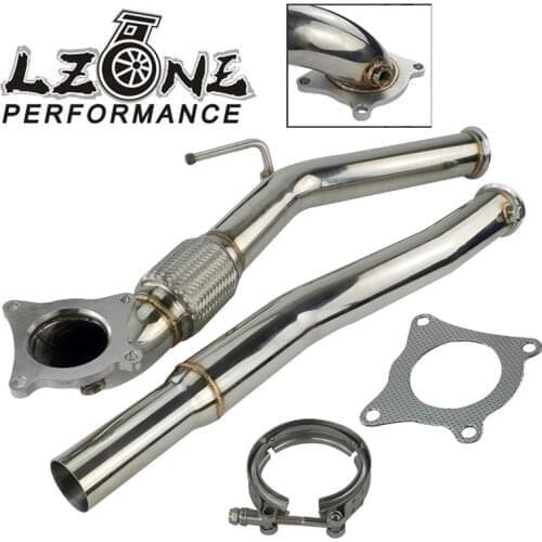 LZONE RACING - Exhaust Turbo Downpipe For 06-09 VW GOLF GTI JETTA AUDI A3 2.0T FSI Turbo Downpipe Performance MKV JR6121
