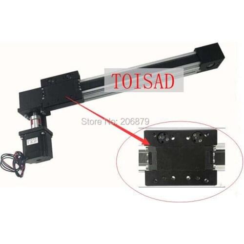 MD40 Timing Belt Effective Stroke Lenght 200mm Linear Slide Module Guide Sliding Rail System +57 Nema 23 Stepper Motor CNC