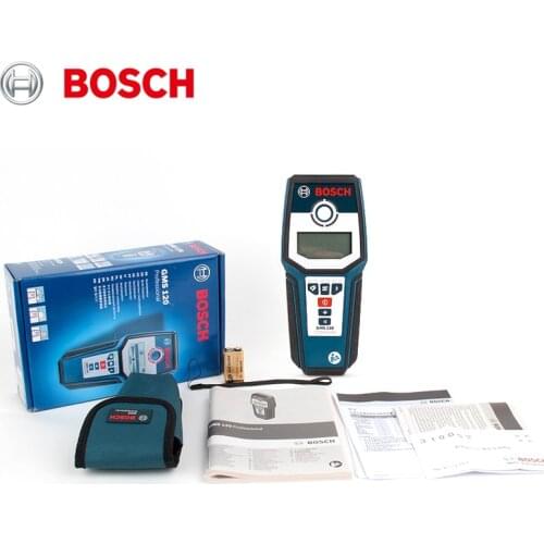 Bosch GMS120 wall detector, metal detector, can detect metal/bronze/cable/wood, protection grade IP54 dustproof, splashproof