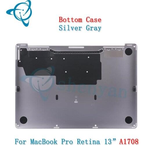 New 923-01381 923-01382 for Apple Macbook Retina Pro 13" A1708 Lower Bottom Case Cover Grey Gray Silver Color 2016 2017 Year