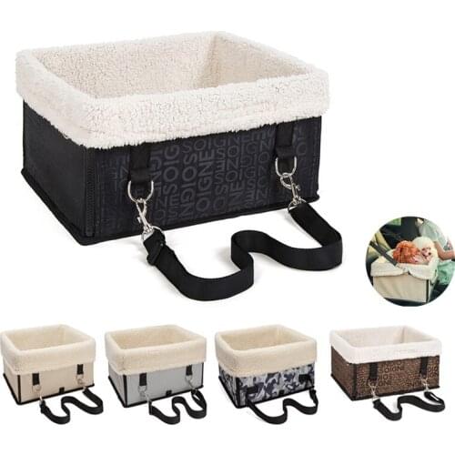 2021 New Dog Car Carrier Seat Bag Winter Warm Portable Folding Hammock Backseat Protector Mat For Small Medium Dogs Travelling