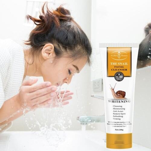 Snail Cleanser Facial Exfoliating Moisturizing Lock Whitening Oil-control Cleanser Mild without stimulation Cleansing skin care