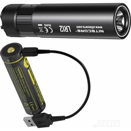 Wholesale Original Nitecore LR12 with USB Port 18650 Battery Retractable Diffuser Enable Lantern Flashlight Reading Outdoor Camp