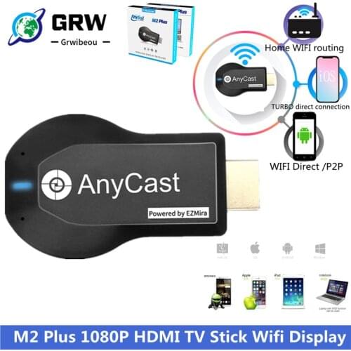 M2 Plus TV Stick Wireless WiFi Display Receiver TV Dongle 1080P Screen HDMI-compatible For DLNA Miracast For AnyCast For Airplay