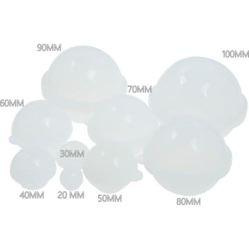 1 pc Ball Shaped Clear Silicone Mold, Sphere Silicone Mold, Ball Epoxy Resin Craft Mold, Decoration Resin Mold