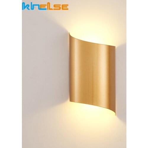 14W LED Wall Lights For Living Room Modern Lighting Black Gold Wall Mount Sconce Bedroom Light Indoor Wall Fixtures Up Down Lamp