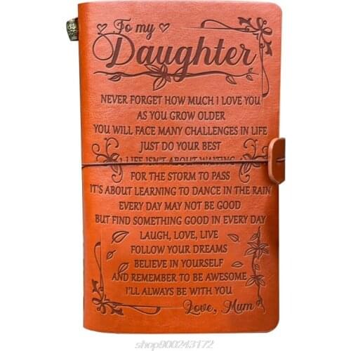 Vintage Leather Sketch Book Handmade Journal Notebook Diary Hand Account to My Daughter Schedule Notepad M20 21 Dropship