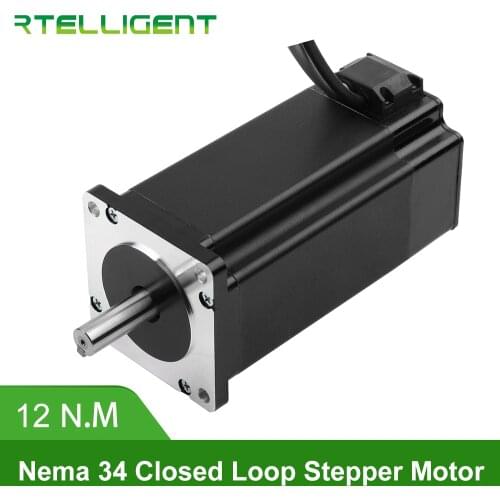 Factory Outlet Nema 34 86A12EC 12N.M 6.0A 2-Phase Hybird CNC Closed Loop Stepper Motor Easy Servo Motor Step-servo with Encoder