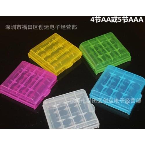1000pcs/lot Waterproof Plastic Battery Case For 10440 14500 AA AAA Battery Holder Storage Box Cover Container Case Organizer