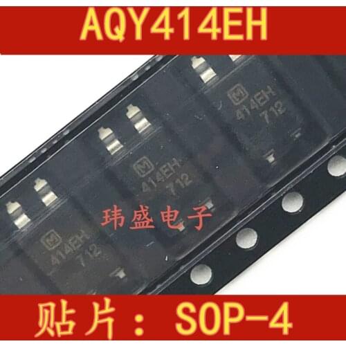 AQY414EHAX AQY414EH SOP4 SMD pin silk screen 414EH optocoupler relay 1b normally closed contact