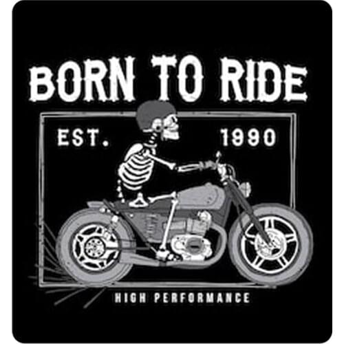 Born to ride graphic est 1990 high performance sticker decal