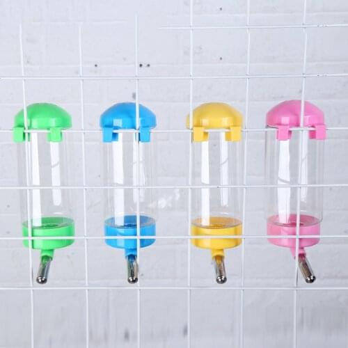 400ml Pet Dog Drinking Water Bottles Puppy Dog Cat Pug Water Drinker Hanging Bottle Dispenser 4 Colors Random Pet Accessories