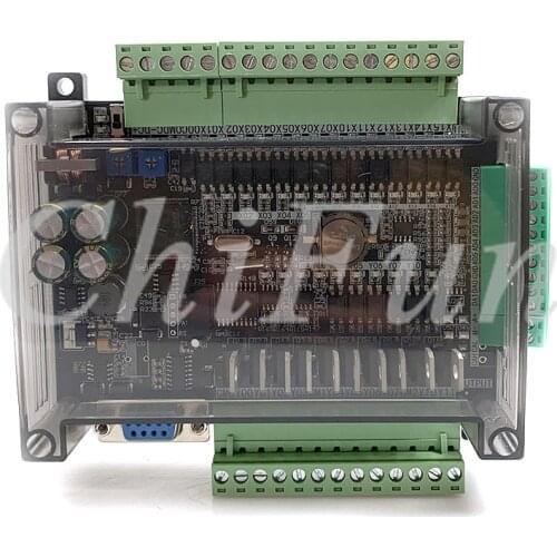 DC24V FX1N FX2N FX3U-24MT PLC Industrial control board 6AD 2DA 14 input 10 transistor output RS485 RTC communications with shell