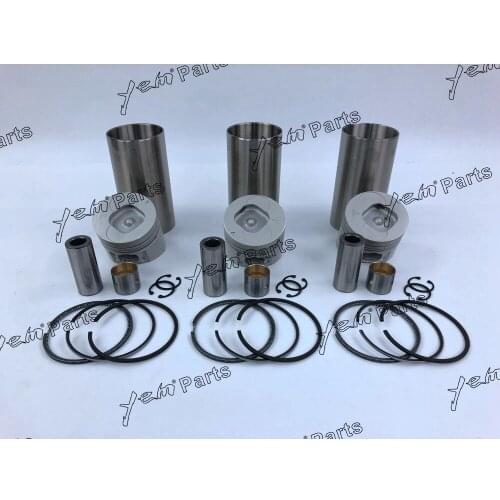 For Isuzu engine 3KC1 Rebuild kit piston square type piston ring cylinder liner