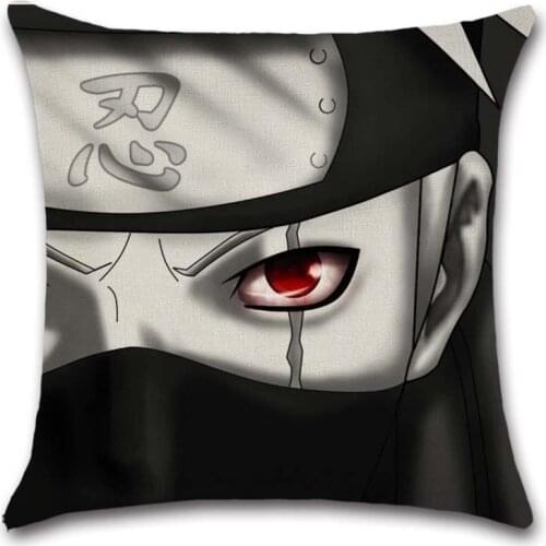Comic cartoon Sharingan eyes printed cotton cushion cover Chair seat sofa Decoration Home kids friend room present Pillowcase