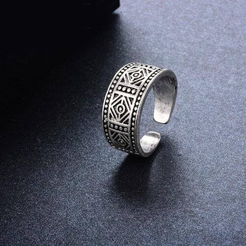 Personality Exaggerated Gothic Geometric Rings For Women Charm Engagement Jewelry Girls Open Finger Knuckle Rings
