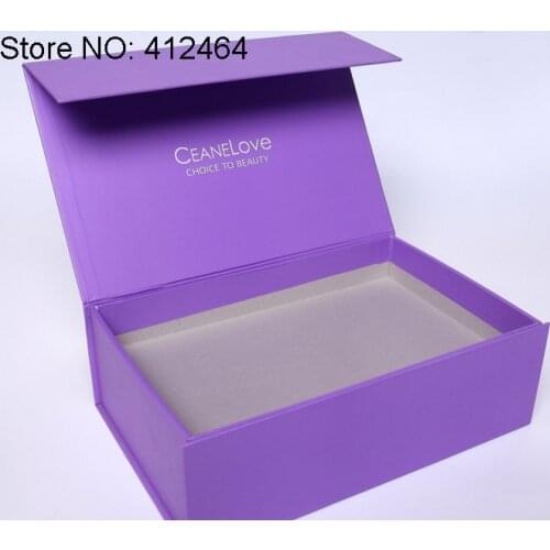 Custom folding necklace jewelry paper packaging gift box,UV Resistant Glossy gift packaging box with magnet ---PX11329