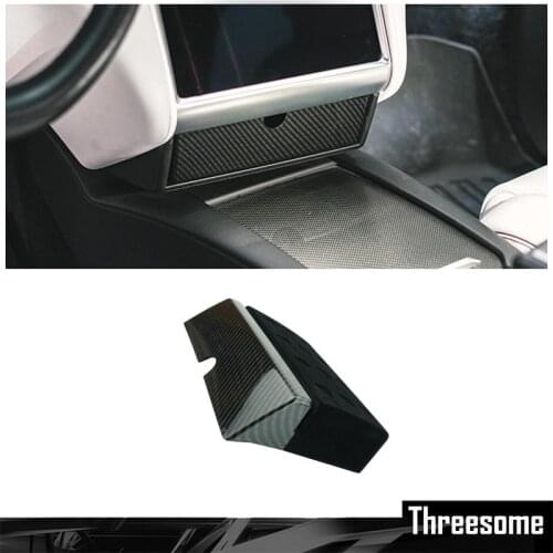 Carbon Style ABS Center Console Storage Box Drawer Tray For Tesla Model For Tesla Model X Model S 2012 -2018