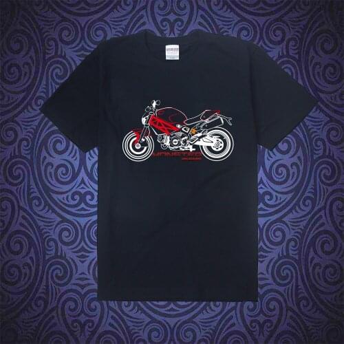 KODASKIN Motorcycle Style 100% Cotton for DUCATI Monster 696 Casual Short Sleeve O-Neck T Shirt