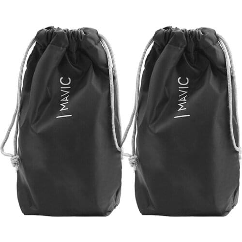 2PCS Soft Storage Bag Portable Handbag Protective Carrying Case Drawstring Travel Bag for DJI Mavic Air 2 Drone
