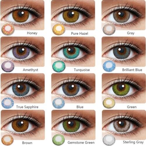 Nordic Myth Series Colored Contact Lenses Non Prescription Color Contact lenses Blue Brown Gray Makeup Lens For Eyes Cosmetic