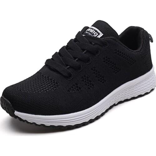Lightweight And Breathable Casual Sports Shoes Fashion Mesh Flat Shoes Women 2021 New Style