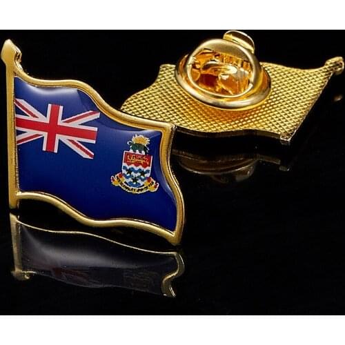 United Kingdom Cayman Islands Fashion Brooch Pin Metal Brooch Jewelry Clothes Accessories