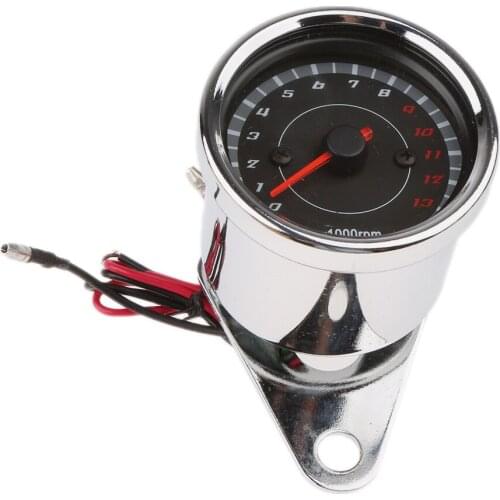 Motorcycle LED Backlight Universal Tachometer Speedometer Tacho Gauge