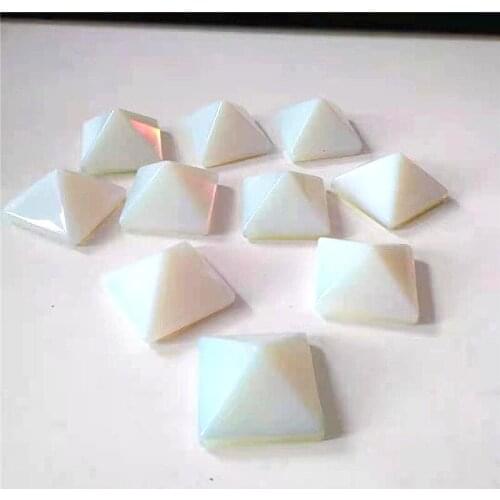 Natural polished crystal opal pyramid folk crafts healing stone for home decoration