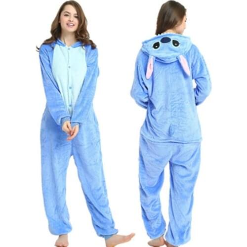 Unicorn Onesie Unisex Winter Kigurumi Panda Lion Fox Pyjamas Women Nightie Anime Costumes Adult Flannel Sleepwear Animal Pajamas