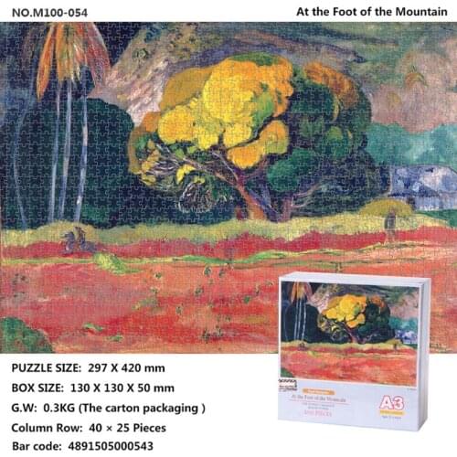 Spot Puzzle 1000 Pieces of Children DIY Handmade Toys World Famous Painting Home Hanging Adult Stress Relief Gift