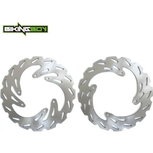 BIKINGBOY Front Rear Brake Discs Rotors Disks CRF 250 450 R X 04-17 CR 125 250 R E 02-08 CRF 230 Enduro 04-10 CRE 250 300 450 X