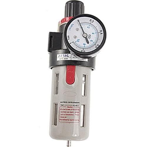 3/8" Pneumatic Air Souce Treatment Filter Regulator w Pressure Gauge BFR-3000