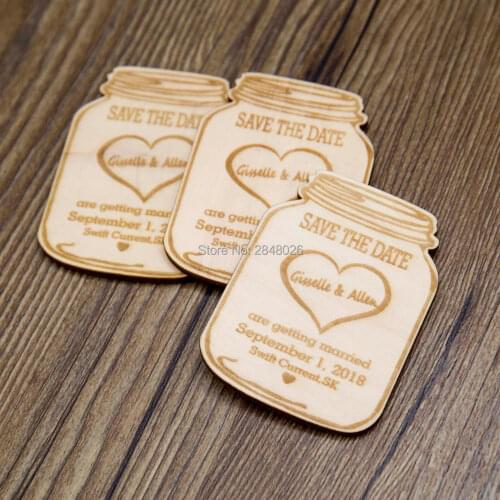 Rustic Wedding Mason Jar with heart Save the Date Magnet,Unique Rustic Save the Date,wedding favor