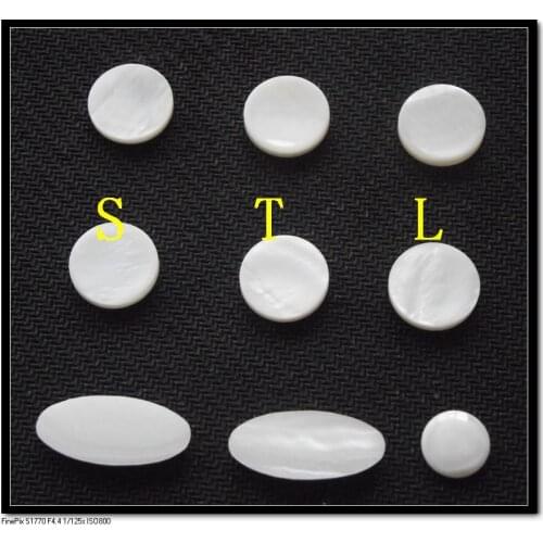 Saxophone real mother of pearl key buttons inlays