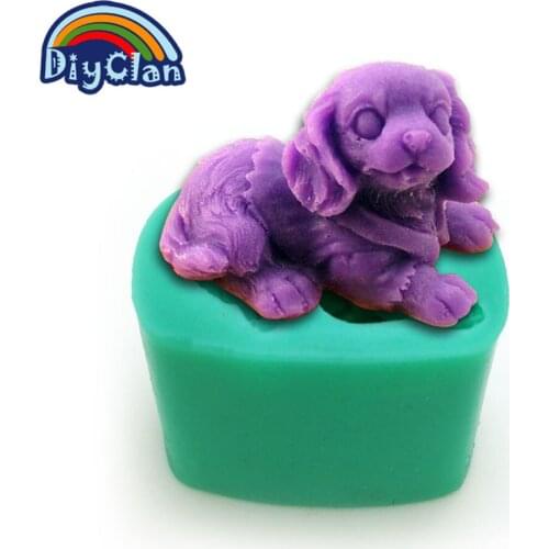 3D Dog Style Silicone Molds For Cake Polymer Clay Dessert Chocolate Candle Moulds Handmade Soap Mould S0059XG