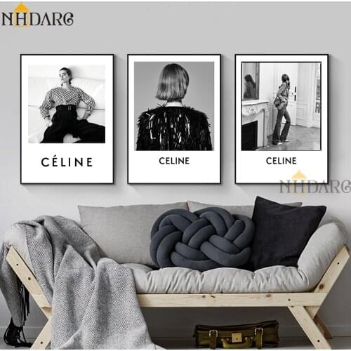 Modern Vogue Black White Clothing Store Decoration Canvas Print Painting Poster Pictures Wall Art Ins Painting Home Decor