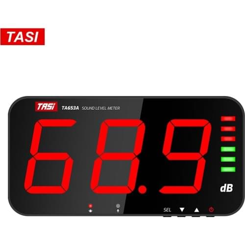 TASI Digital Sound Meter Noise dB Meter Wall Hanging Type USB data transmission Large Screen Display audio meter